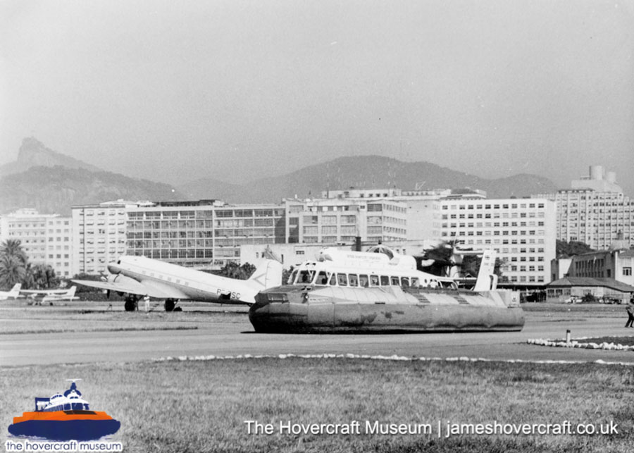 SRN6 with BHC colours -  (credit: The Hovercraft Museum Trust).